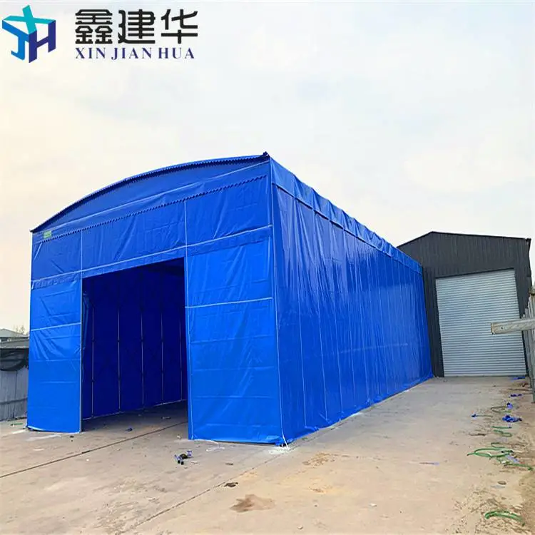 建筑遮雨棚 房顶上做雨棚伸缩 造型美观 新会