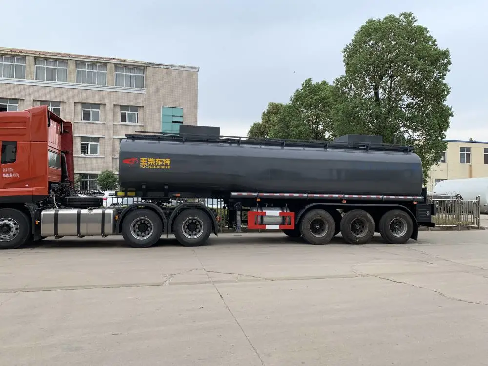 钢衬塑罐车,普货钢衬塑减水剂半挂, 29立方罐式运输车价格图片
