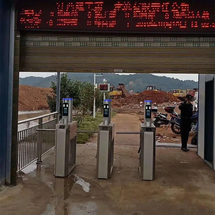 小区门禁系统考勤系统 景区刷卡防撞门禁系统 不锈钢立式鸭嘴摆闸