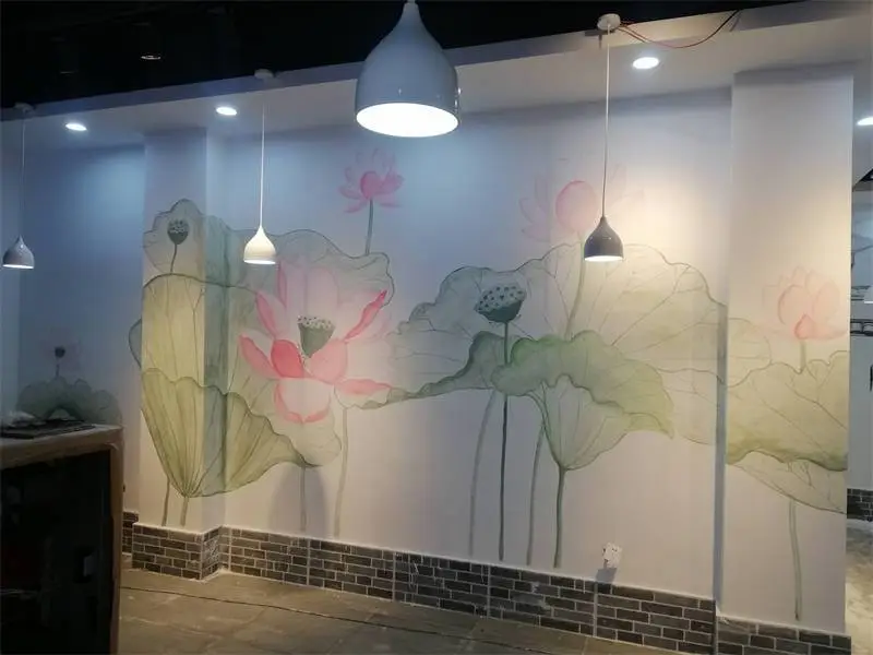 包头墙绘壁画手绘墙公司,外墙围文化墙墙体彩绘涂鸦墙画公司