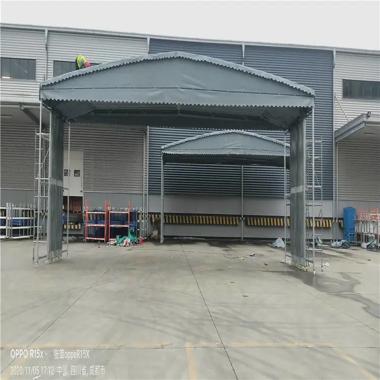 苏州沧浪 自动伸缩遮阳棚雨棚 大型活动仓库雨棚 抗风能力强