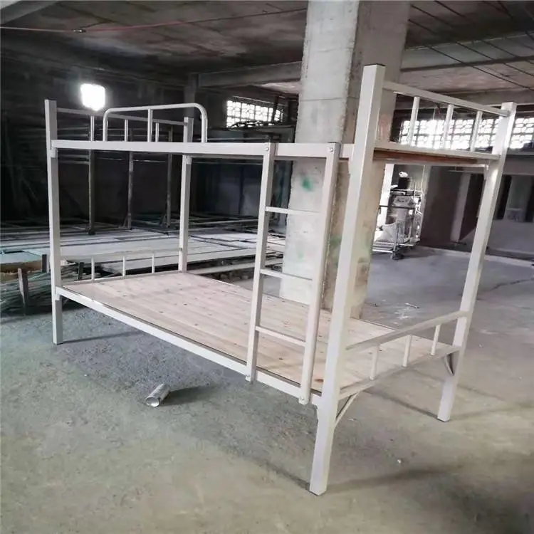 玉林容县学生床公寓床|双层铁架床尺寸多大加厚