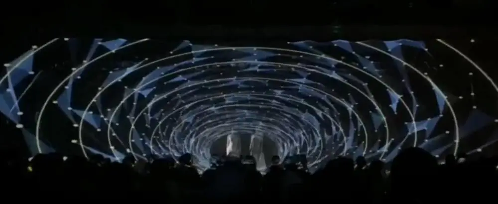 全息极美之光舞蹈与视频投影结合呈现舞台的优美