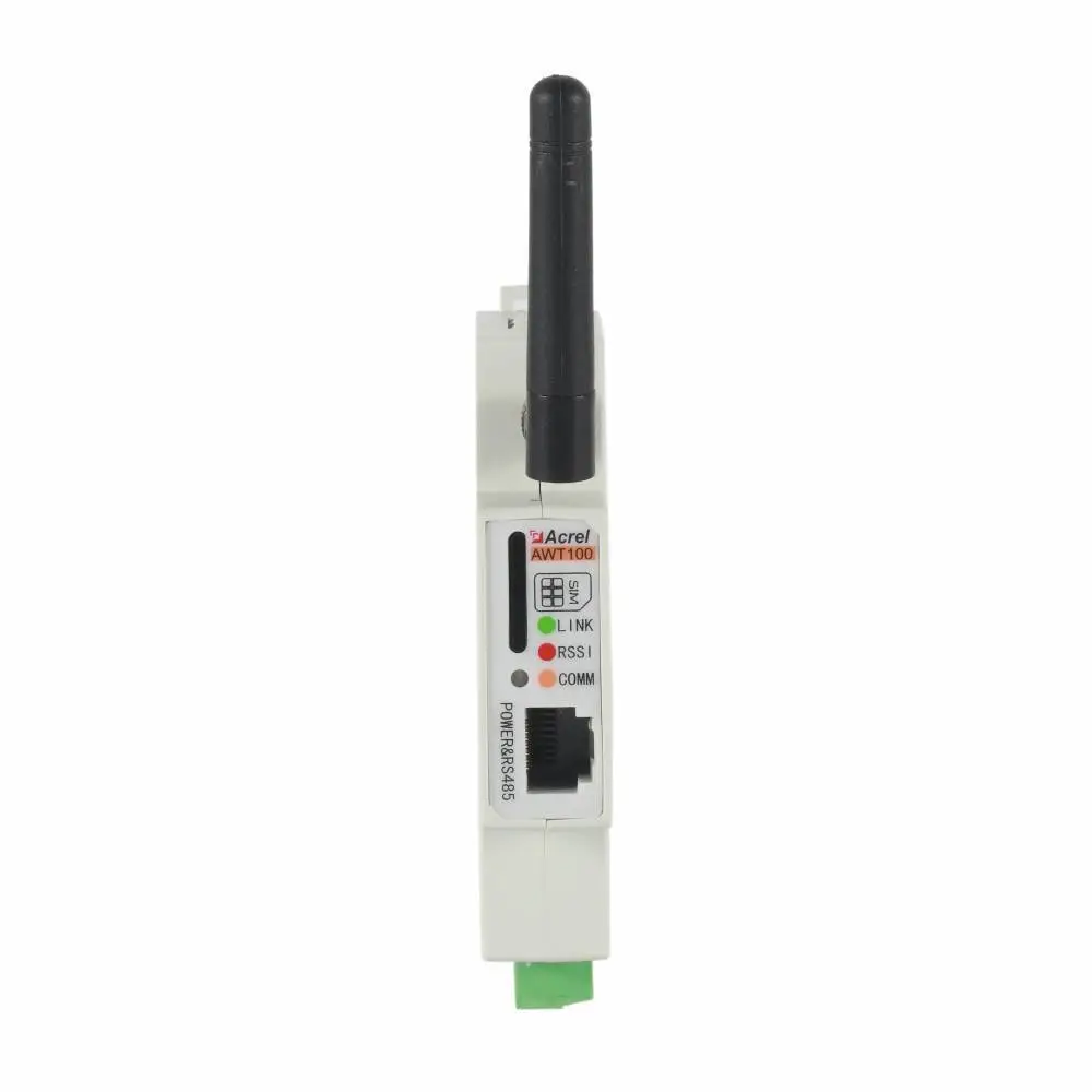 安科瑞 AWT100-4GHW 无线通讯终端，支持串口MODBUS RTU协议的数据采集