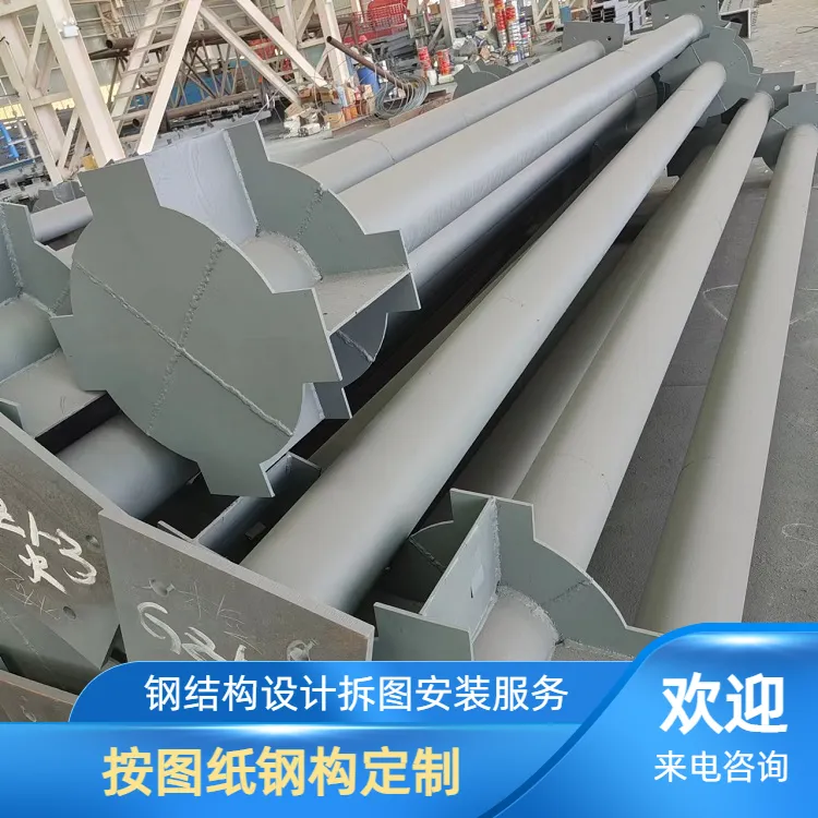 昆云图纸设计加工 行车梁大跨度 Q355材质 重型钢钢结构厂房