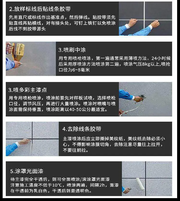 多彩涂料落砂少 山东赛德丽供应外墙真石漆外墙工程涂料
