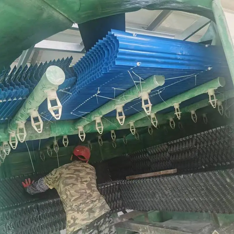 金泰诺 化工厂冷水塔160-45冷却塔收水器蓝色挡水板安装便捷 冷却塔阻水器