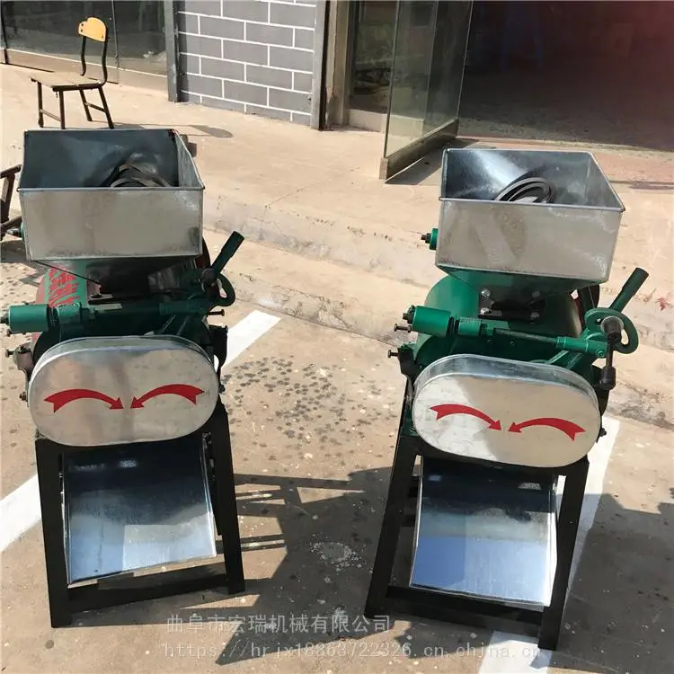 莱芜花生米破粒设备酒坊小型高粱破碎机木材破碎机