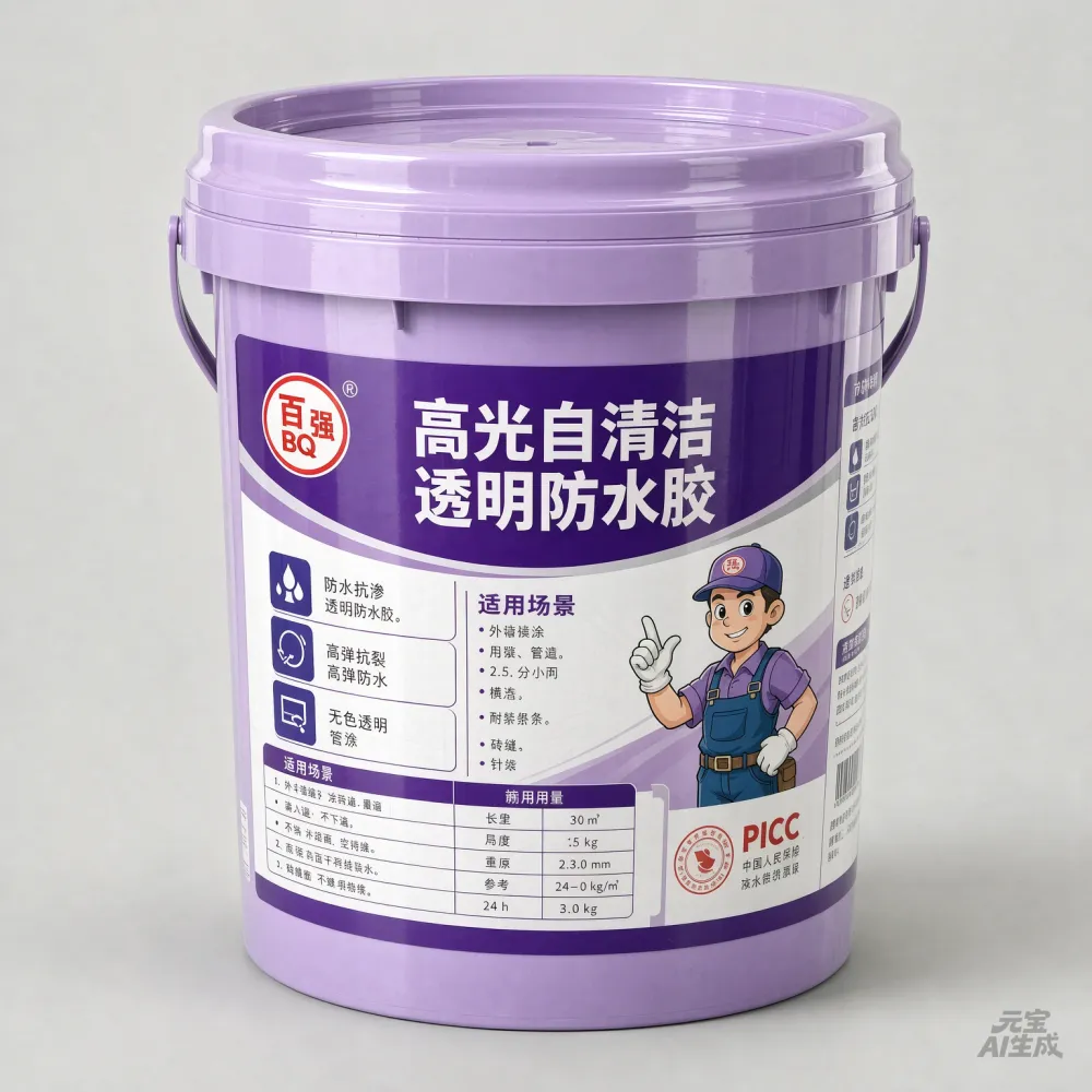 BY-6270 ***牌透明防水胶 外墙真石漆保护 现货厂家批发