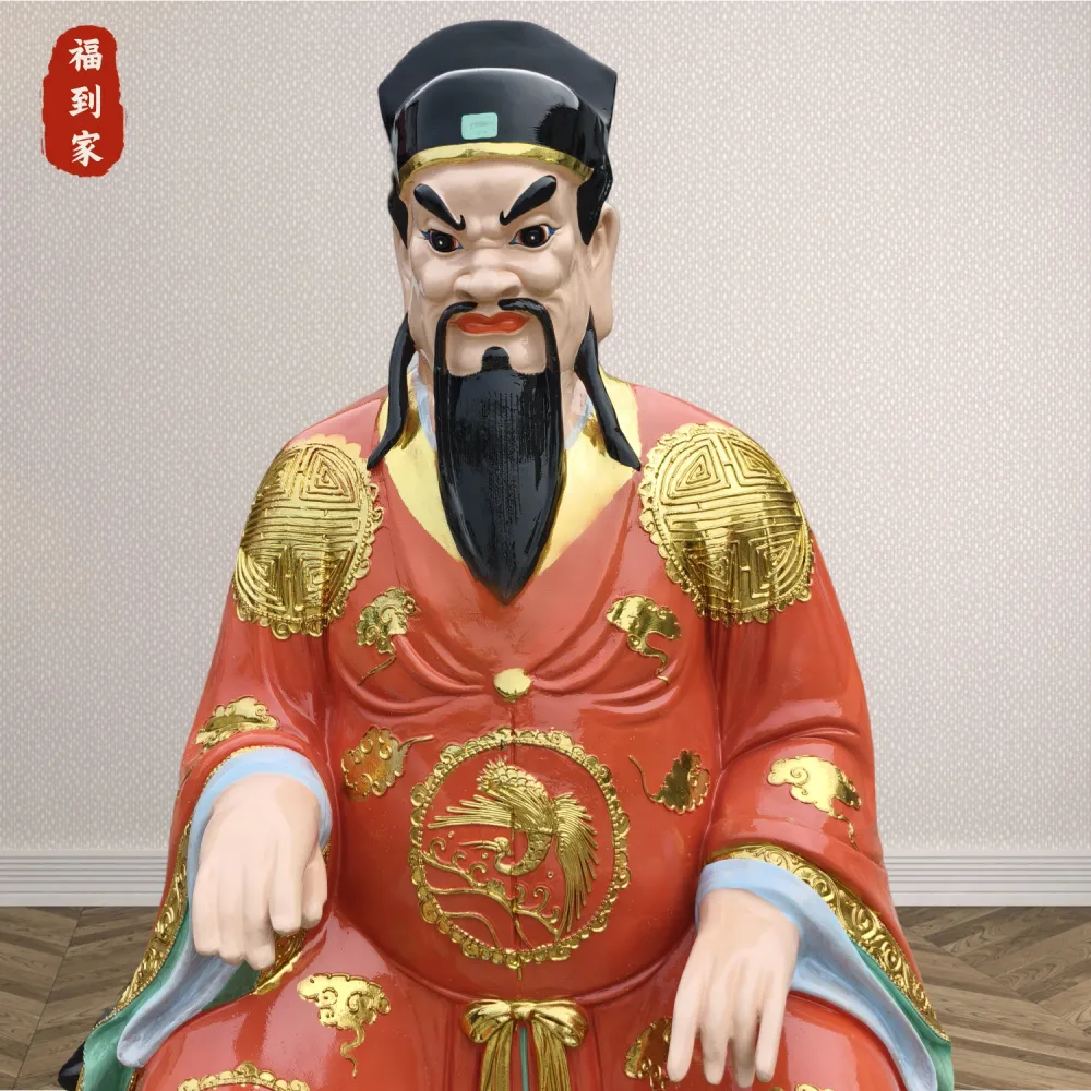 河南佛道家供应玻璃钢佛像 十殿阎王爷 包黑子 牛头马面 神像批发