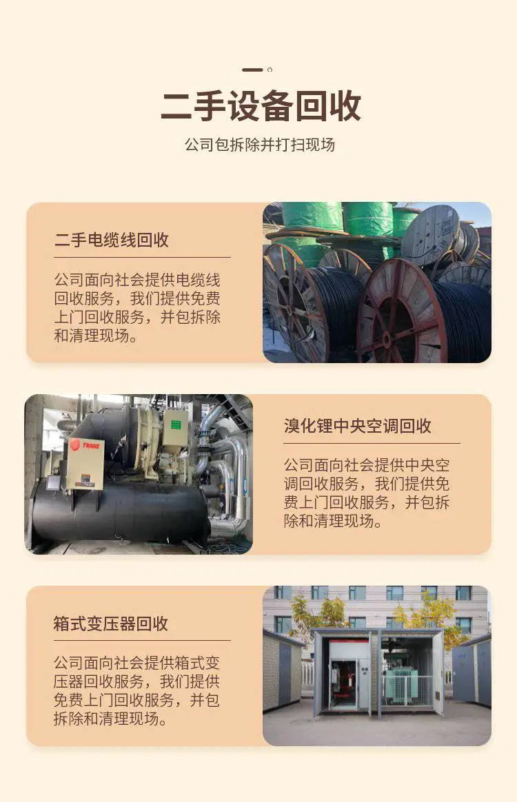 东莞常平镇收购旧风冷机组空调-变压器厂设备回收