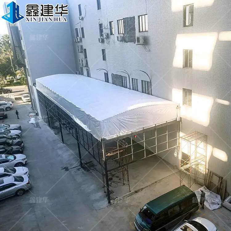 电动防雨棚 大型电动推拉雨棚 安装简单 河北平乡
