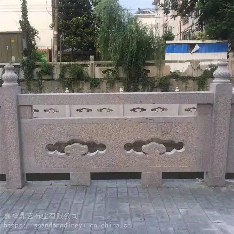 河道石栏杆 家祠寺庙青石栏杆 乡镇沟渠石栏板 造型多样