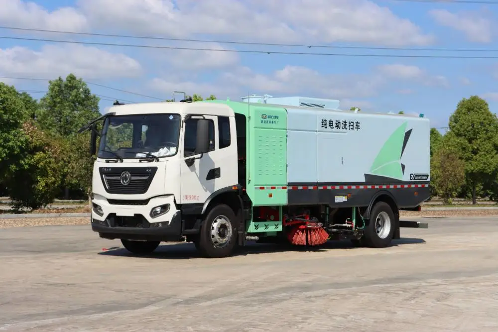 纯电驱动 18吨新能源洗扫车 高效环卫洗扫作业