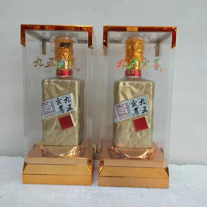 各种款式白酒透明盒亚克力酒盒透明酒盒PET透明酒盒山东包装厂家供应订做