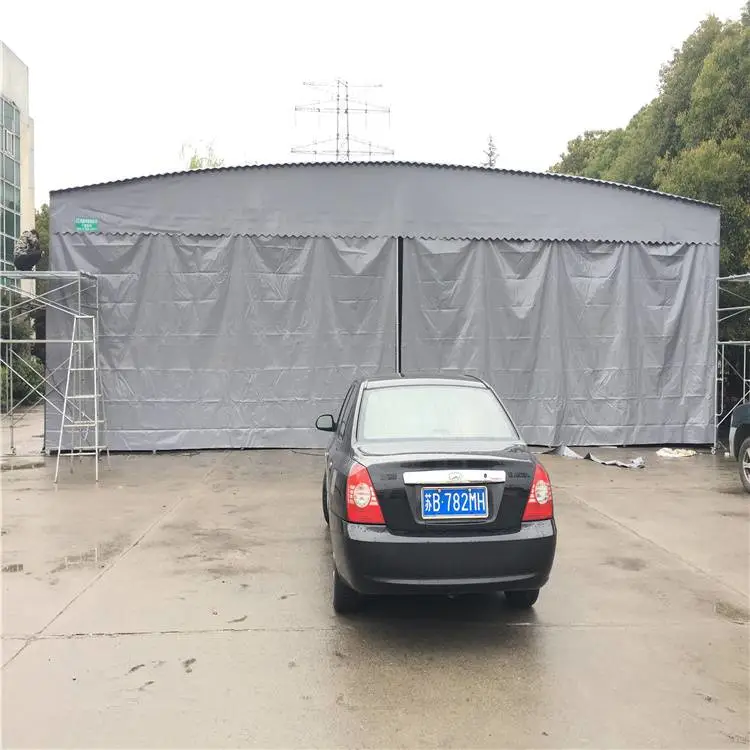 盐城东台 推拉雨棚大型仓库 电动遮阳雨棚 资质全承接大企业工程