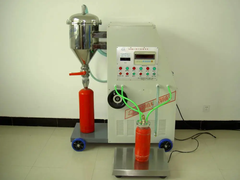 鸿源机械CO2气体充压机 水基型灭火器充装机 灭火器维修流程注意事项