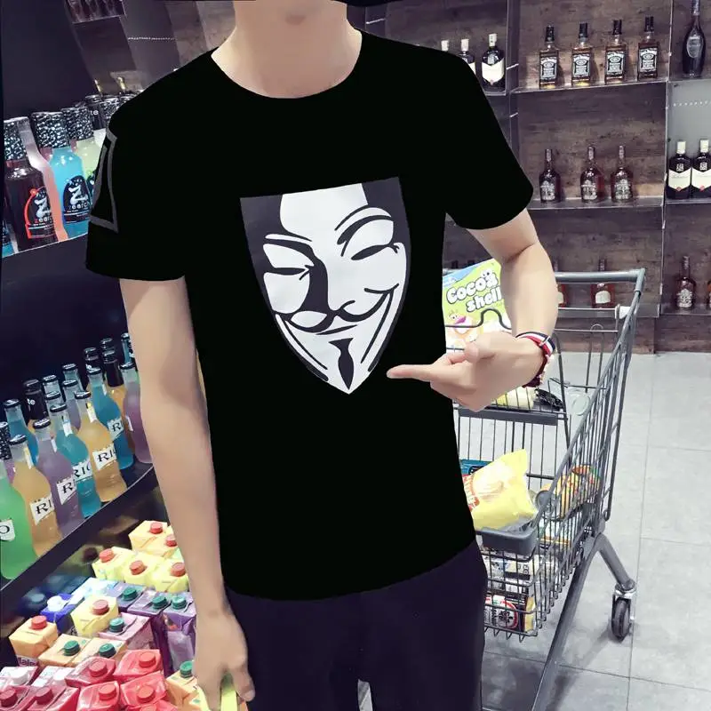 一元一件的货源在哪印花图案男士短袖t恤十元地摊服装哪里进货