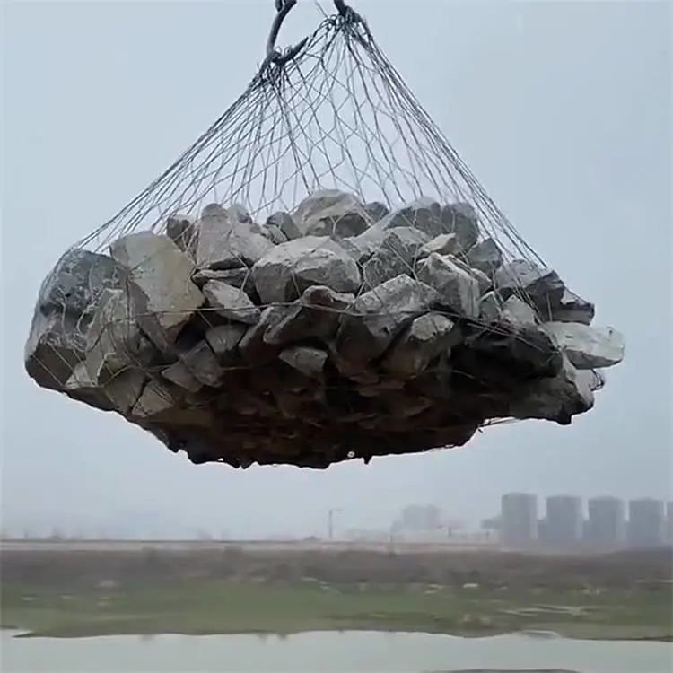 富海 耐高温高合金钢丝网兜 承重1.6吨石笼网 水利工程格宾网箱
