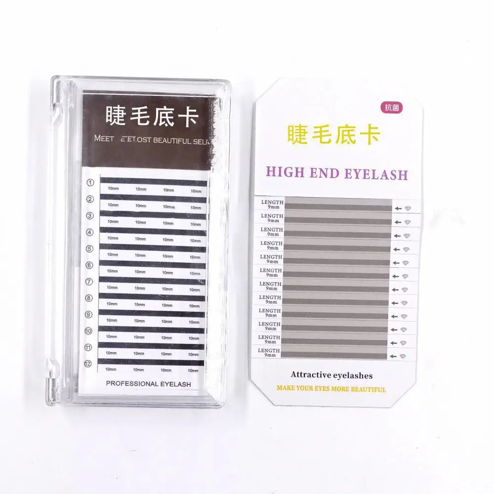 睫毛底卡高清彩色双面印刷防水撕不烂轮胎胶铜版纸密排纸卡