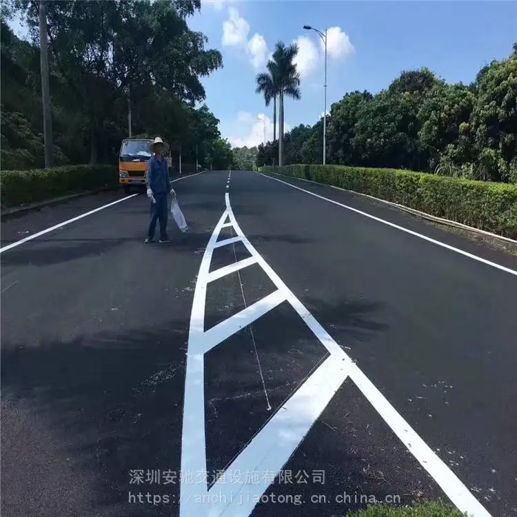 深圳厂房热熔划线 检测站热熔标线施工多年经验
