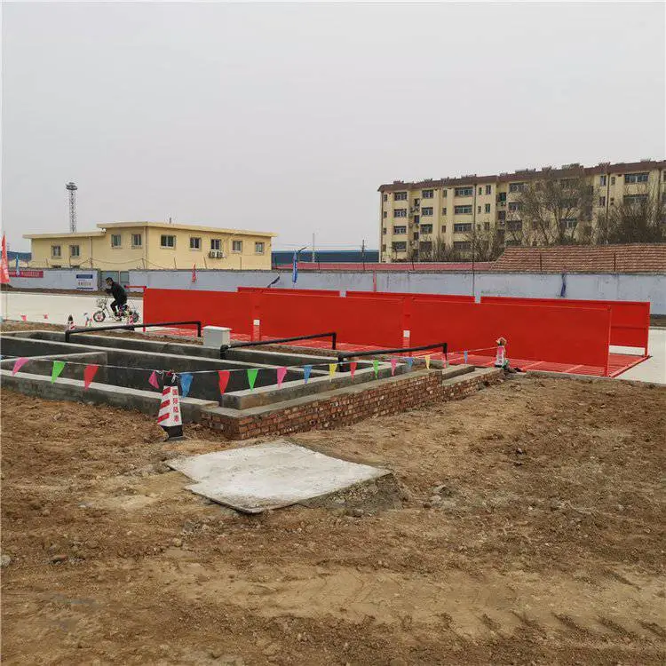 石灰厂冲洗平台 朗坤机械工地全自动洗轮机
