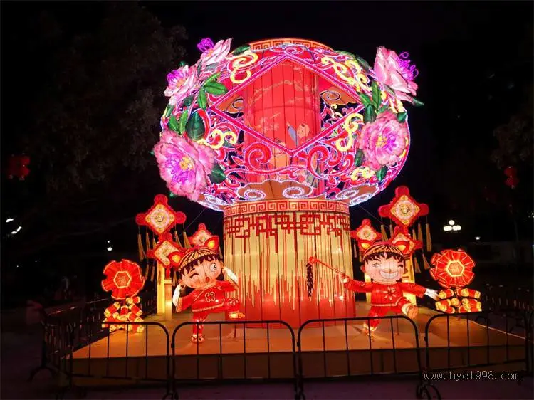 安徽花灯制作厂 华亦彩 旅游景点彩灯装饰公司
