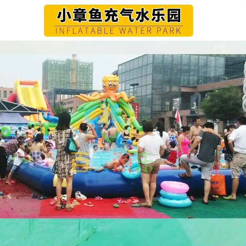 香港门头沟充气水滑梯充气水上城堡可定制