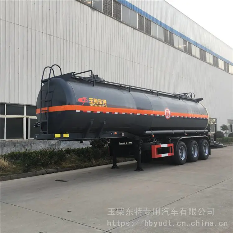 危险废物化工拖挂车 玉柴东特复合一体成型罐车可定做