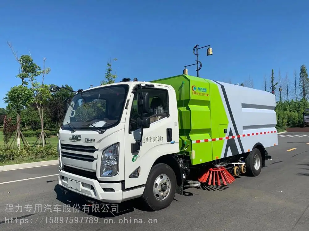 重汽汕德卡纯电动洗扫车三位一体洗扫车多少钱