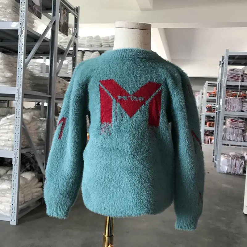 简约童装针织毛衫库存开个卖衣服店进货渠道儿童棉衣外套地摊货源