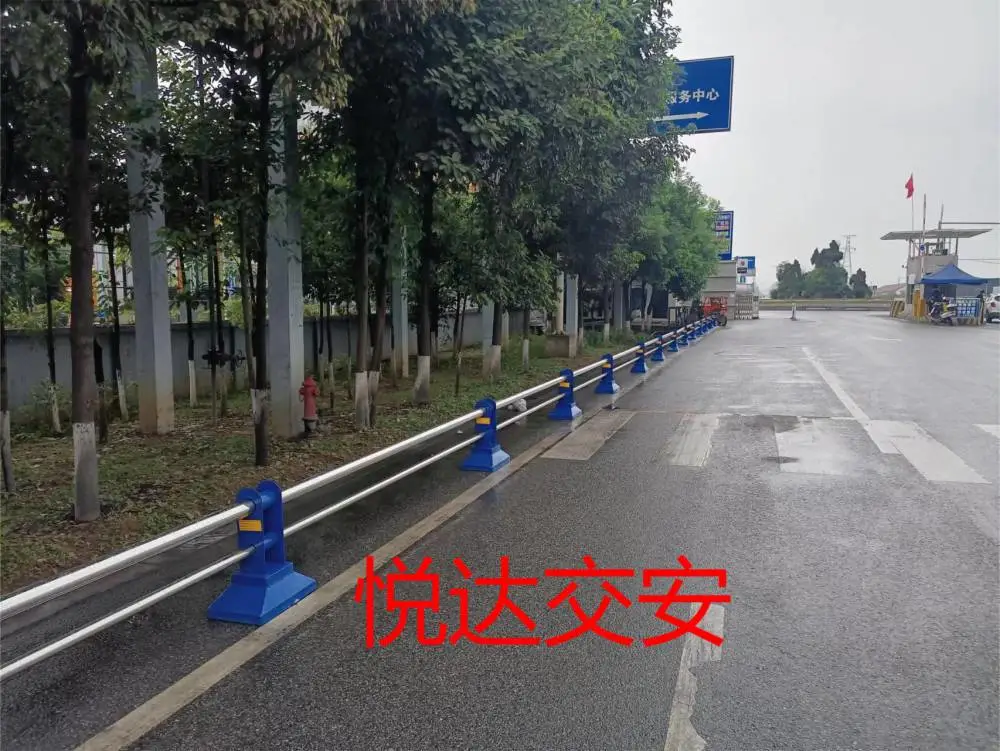 机非隔离护栏市政道路护栏马路人行道分流隔离栏车辆机非防撞护栏