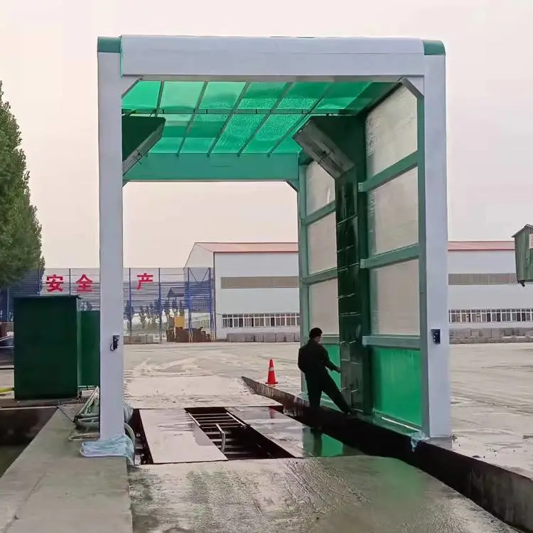 垃圾填埋厂洗轮机 朗坤机械煤矿洗车槽