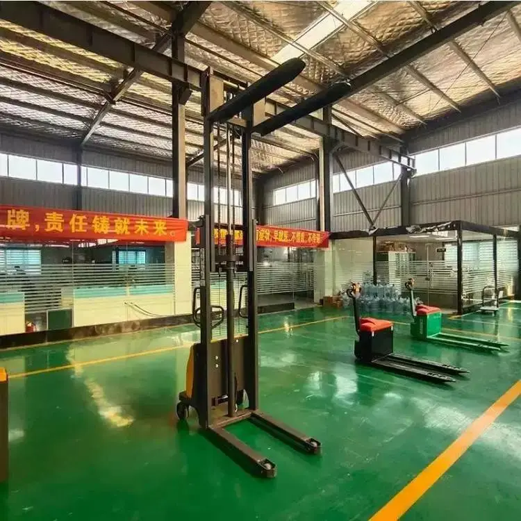 全电动堆高车1吨自动小型1.5堆垛车步行2吨电动叉车液压搬运铲车