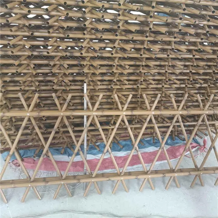 四方竹篱笆仿竹护栏南通港闸竹围栏花园篱笆