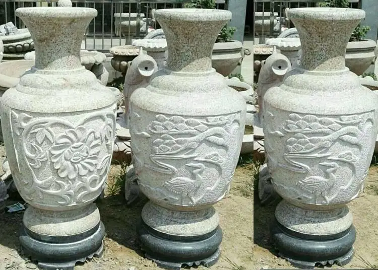 2米高青石花瓶******摆件古典雕刻工艺现货批发