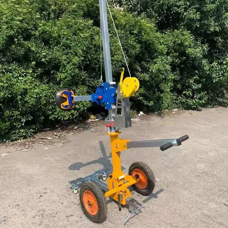 聚仁移动玻璃升降器手推车 真空吸盘吊具吸盘车