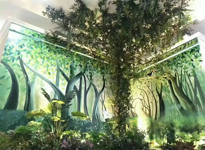 深泽赞皇无极墙体彩绘涂鸦壁画墙绘公司_外墙围墙文化墙彩绘手绘墙画公司