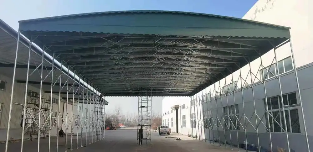 武汉定制大型场地户外活动棚 篮球场棚 户外仓库棚 遮阳推拉棚