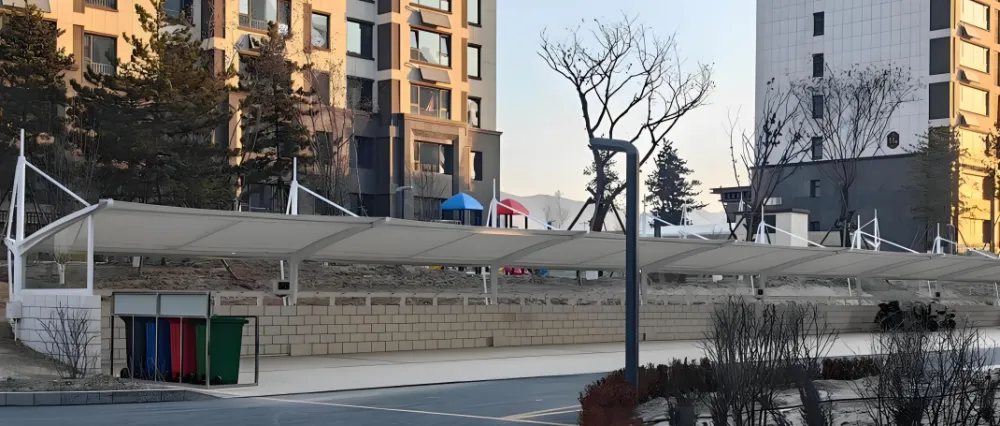 张拉膜景观棚膜结构遮阳棚黔江户外休闲广场定制