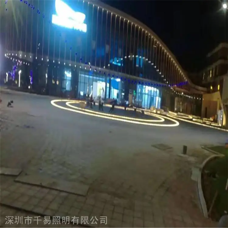 天津广场灯带厂家,线条灯条可定制,弧形灯砖批发