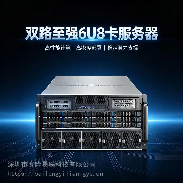 双路第四代至强 6U8 卡 GPU 服务器 PCIe5.0 企业级高算力整机