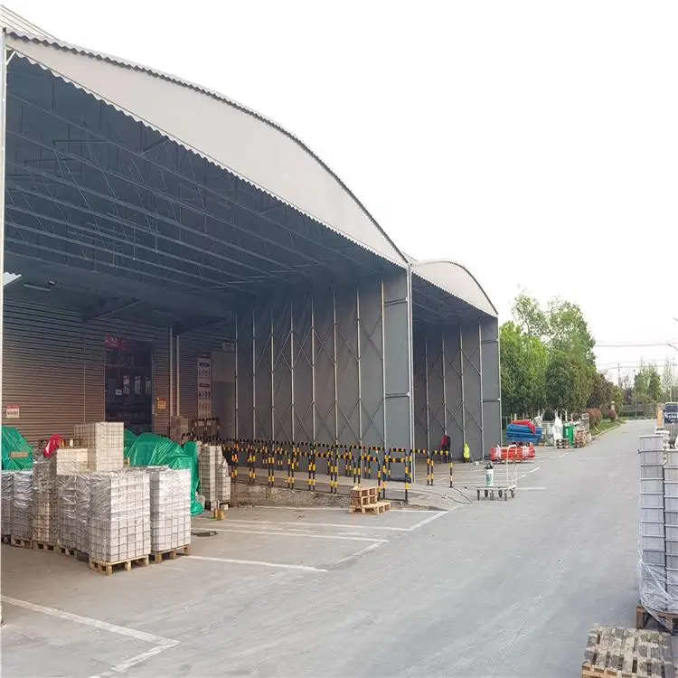 盐城东台 推拉雨棚大型仓库 电动遮阳雨棚 资质全承接大企业工程