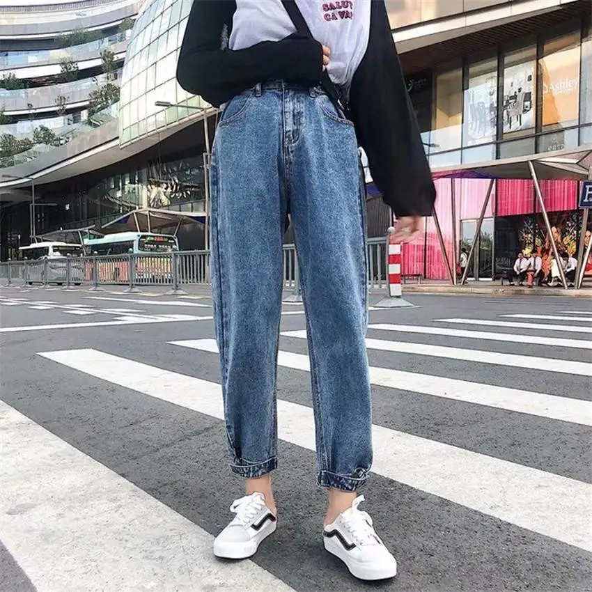 贵州黔东榕江韩版显瘦小脚长裤裤子便宜休闲直播品牌尾货外贸库存积压牛仔裤女