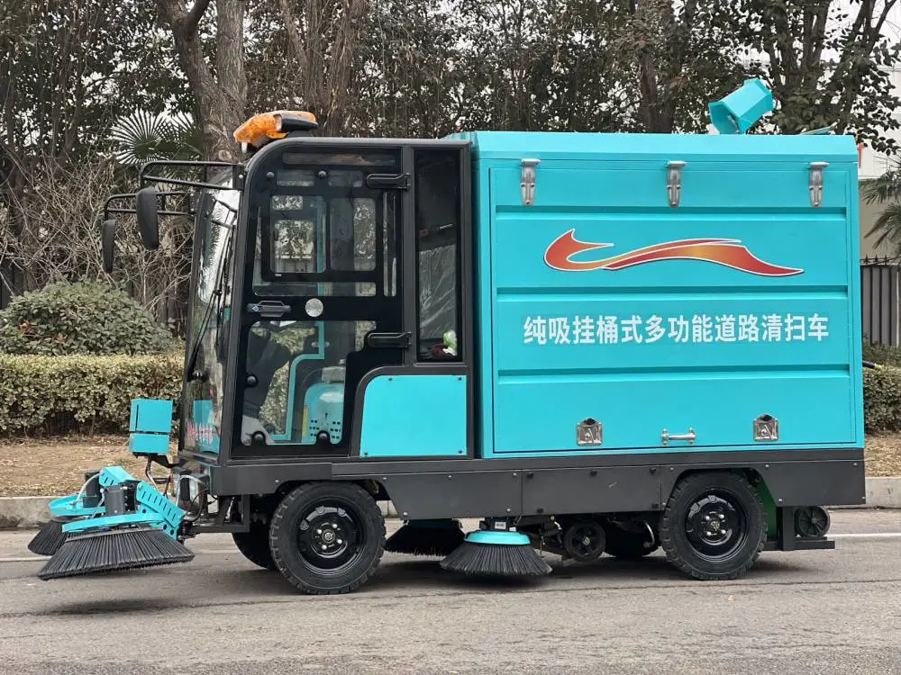 金艺环境纯吸旋风款四轮道路清扫车 汽车工业园灰尘扫地机