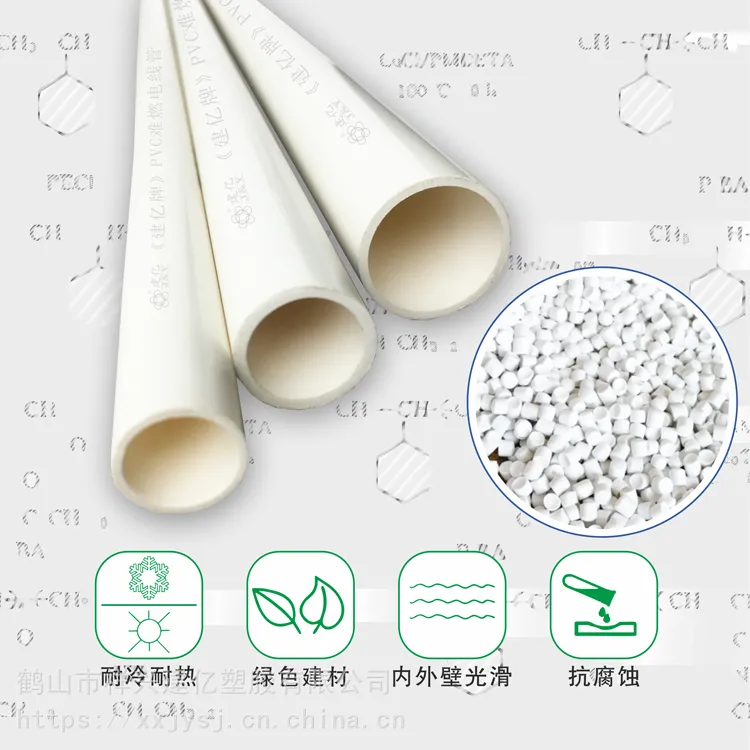 建亿PVC红色蓝色白色家用电工木工20/25/32/40套管难燃阻燃电线管穿筋管