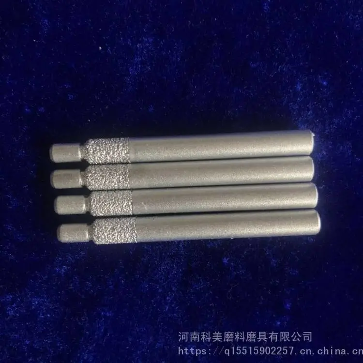 钎焊金刚石磨头 带排屑槽磨棒 磨石材 铸件转用