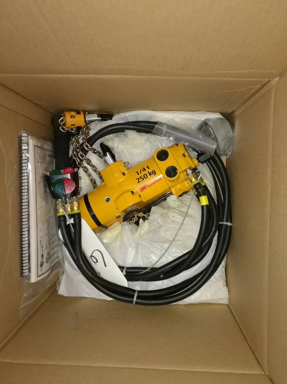 车间加工装配使用英格索兰防爆气动葫芦 型号CLK250提升机 起重葫芦