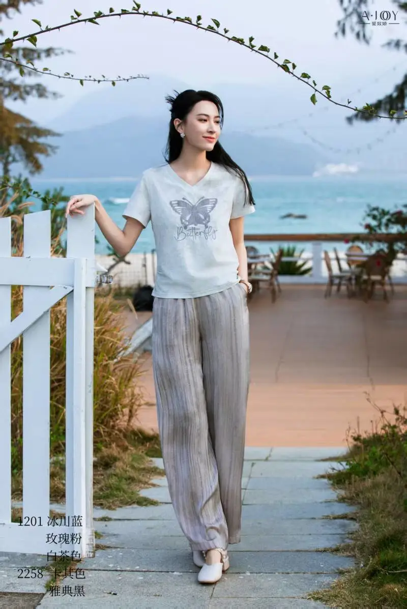 新中式国风爱奴娇夏装品牌库存女装走份批发货源一手供应