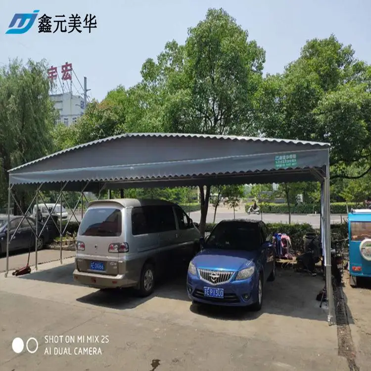 周口物流推拉篷,工厂卸货区伸缩篷房是什么样的